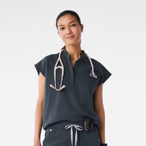 Figs SET “dark harbor” scrubs, gray/blue color rafaela (M) and yola (LP)